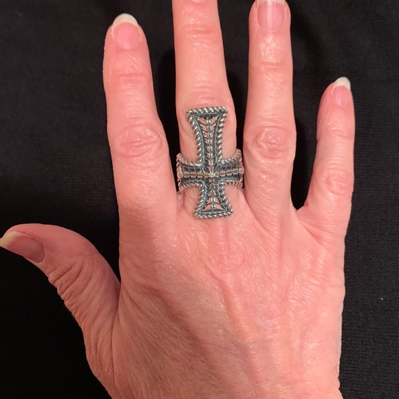 NWOT Carolyn Pollack American West cross ring - Picture 2 of 10